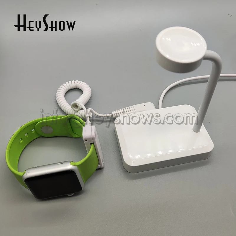 Suporte de segurança autônomo do telefone airpods anti-roubo expositor titular carregamento huawei apple relógio alarme do assaltante para a loja de varejo