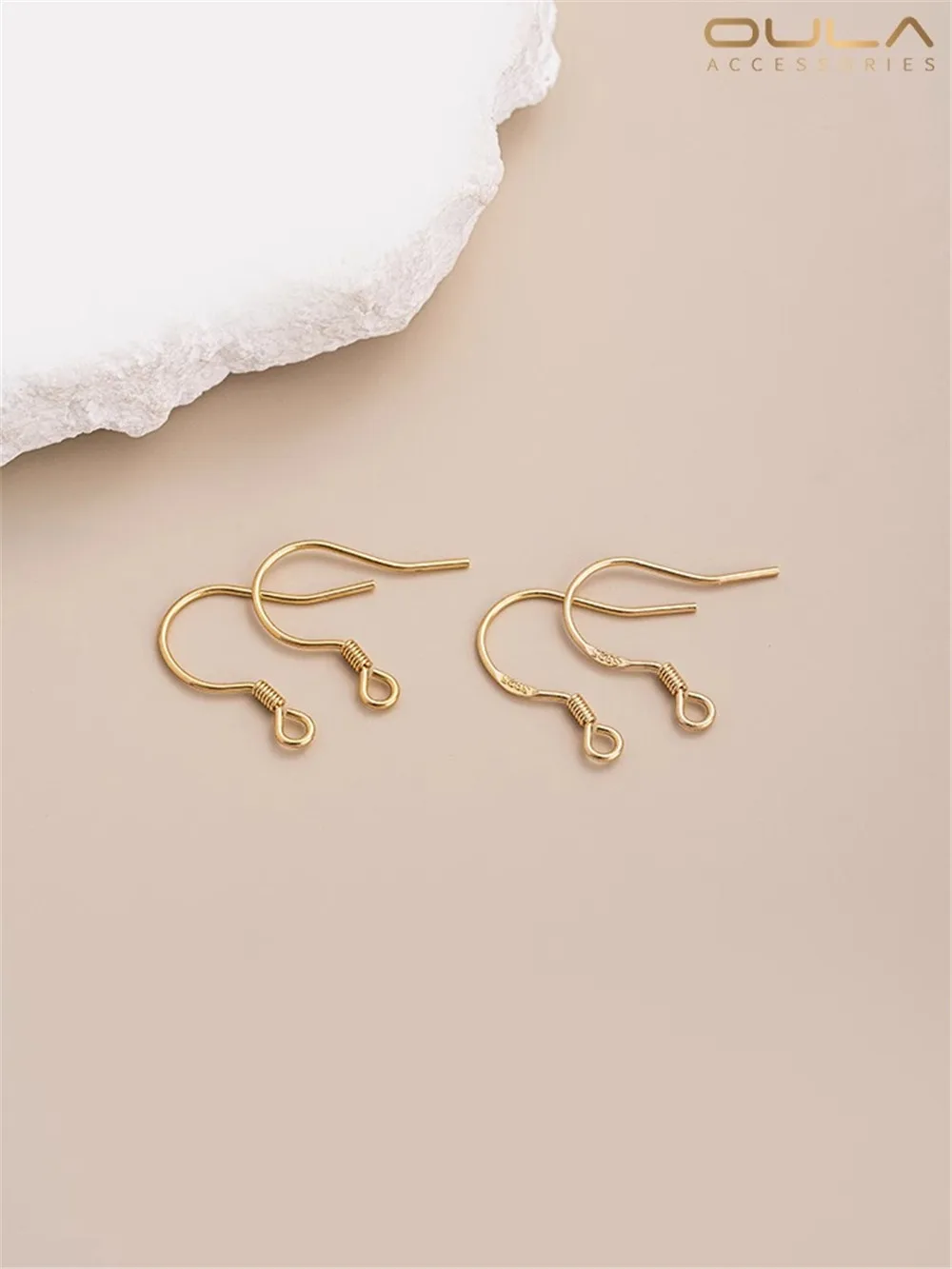 

Full Body Sterling Silver S925 Earhook 14K Bag Real Gold Earhook Basic Accessories Diy Handmade Earring Materials