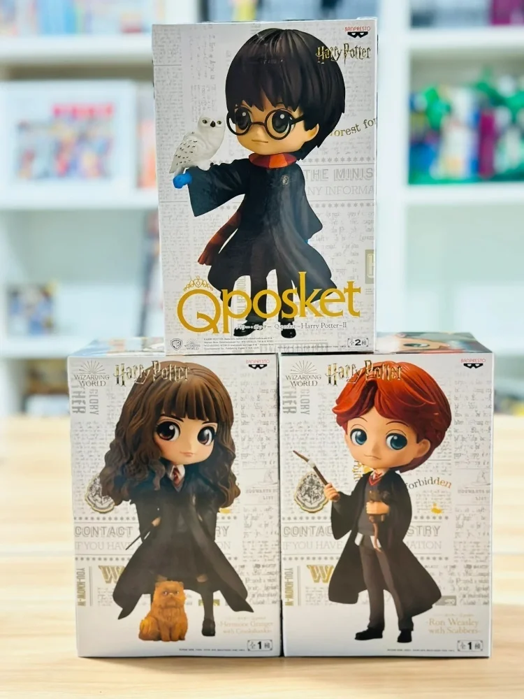 شخصية بانداي كيو بوسكيت سلسلة هاري بوتر - إصدار لطيف من لعبة هيرميون جرانجر آند رون ويزلي القابلة للجمع للأطفال #6