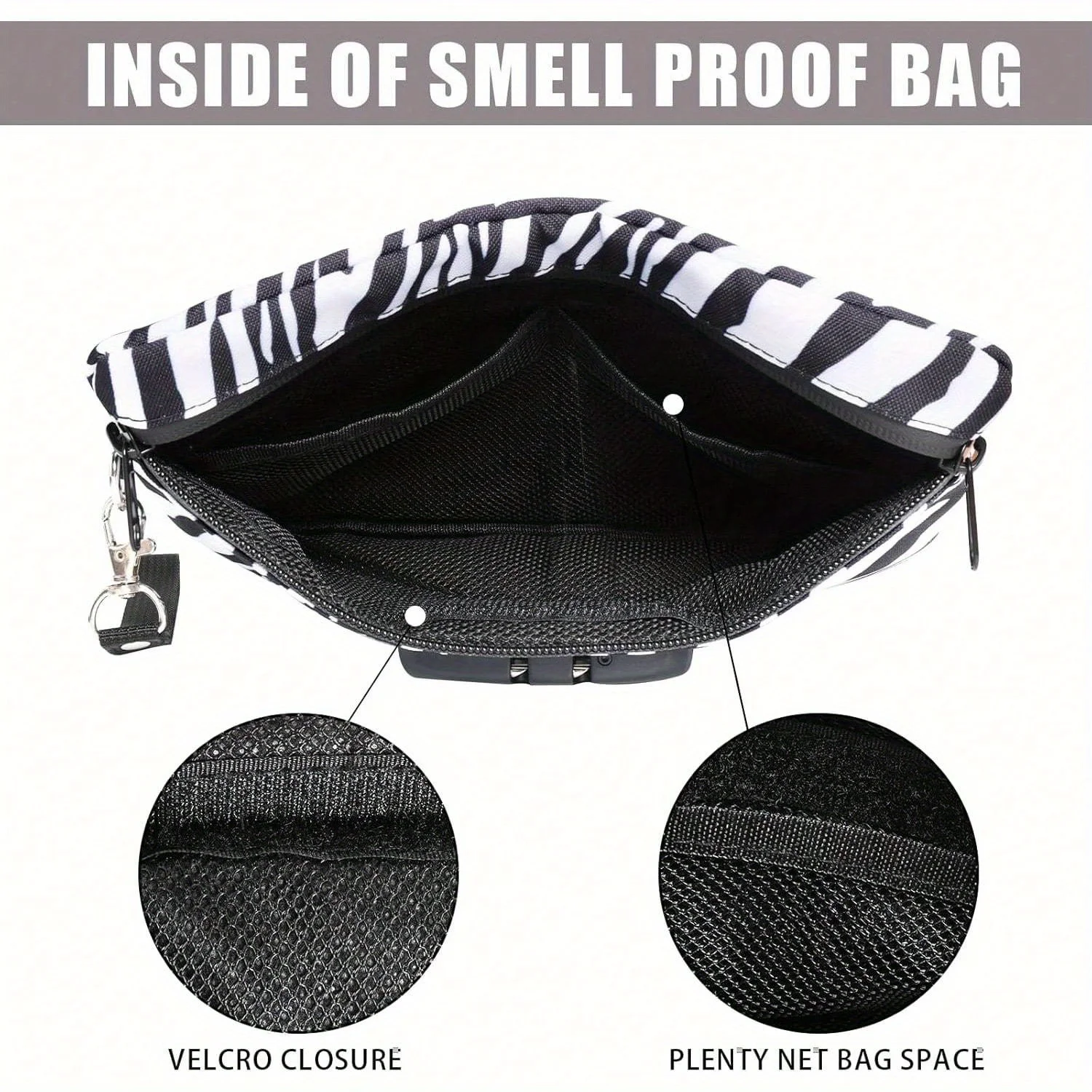 20 قطعة من حقيبة الأكياس المقاومة للرائحة مع صينية دوارة ومجموعات أنابيب تخزين أكياس مايلر