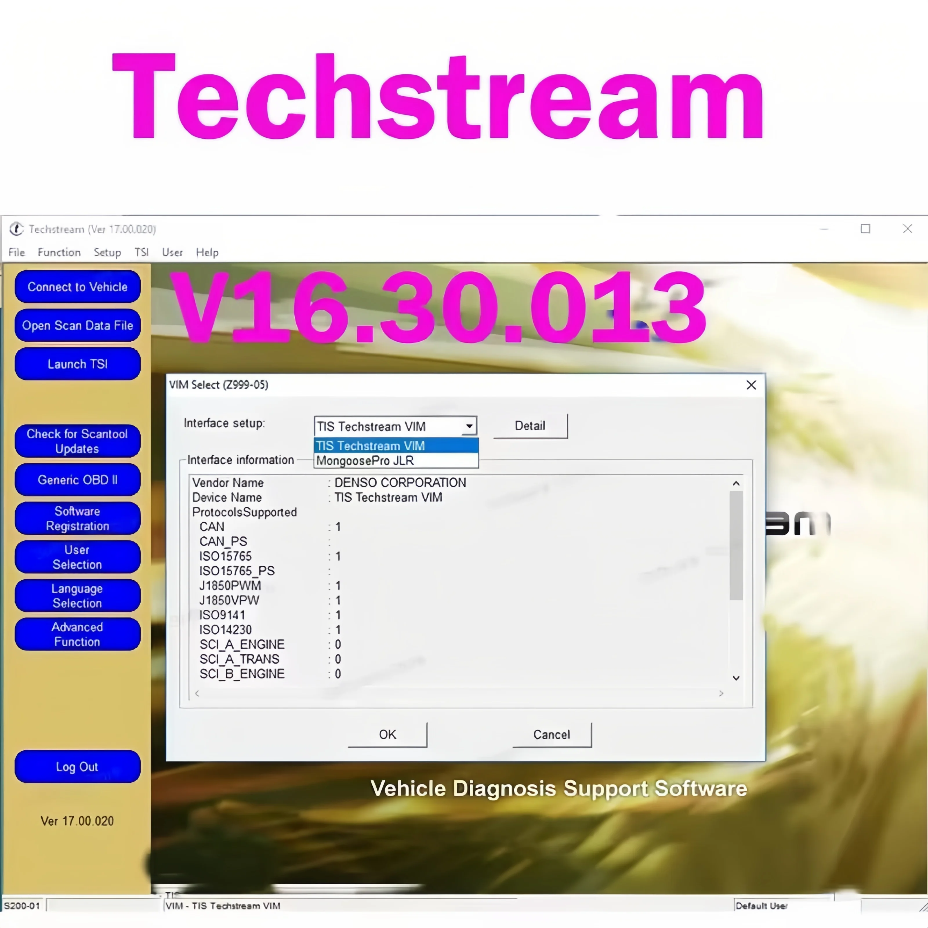 2025 Hot Techstream V16.30.013 scan tool for Toyota Lexus and Scion diagnose customer setting programming ECM/ECU reprogramming