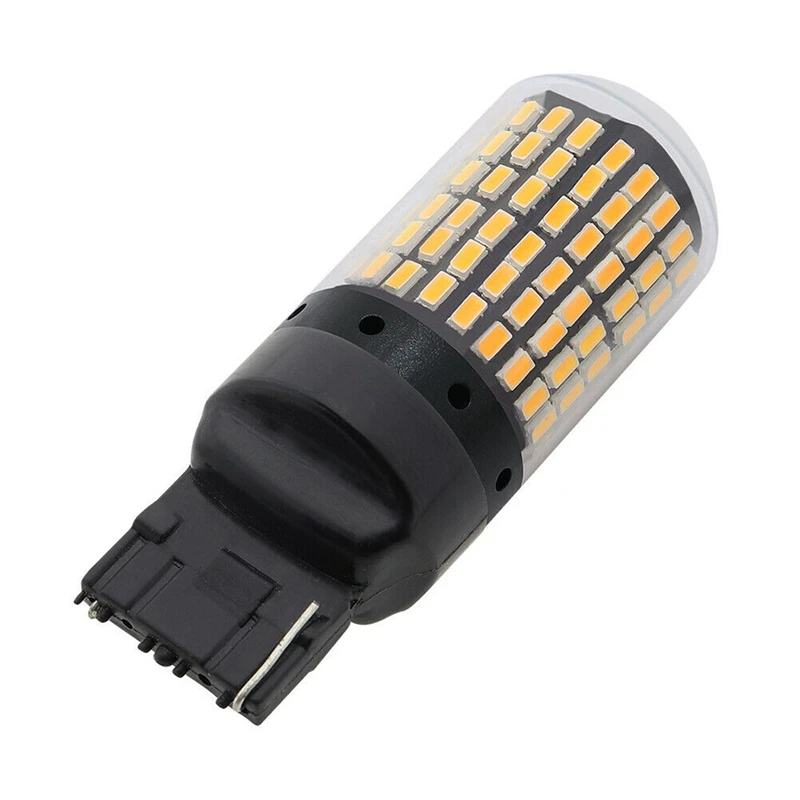 Clignotant de queue d'ambre pour barrage, 8X 7440 Canbus, super lumineux, sans courageux, ampoule LED, T20, W21W, 144, SMD