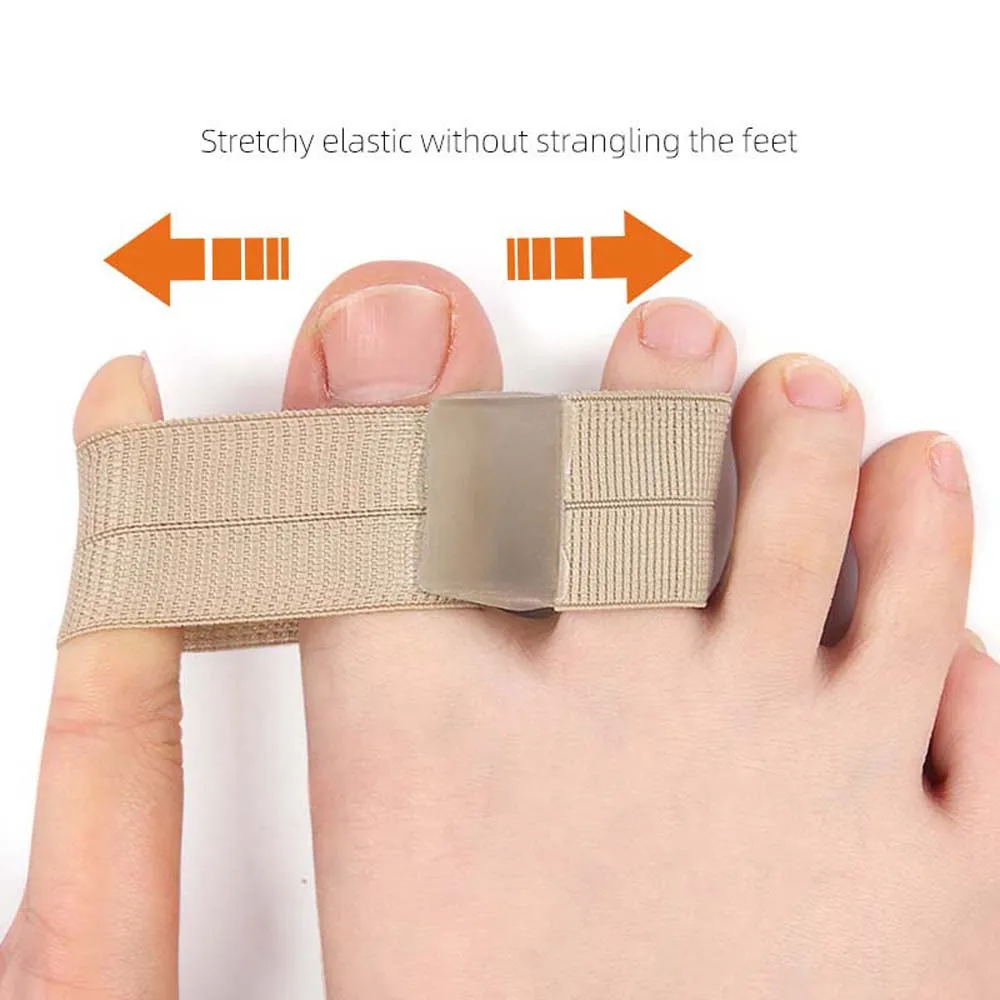 SEBS Toe Straightener Pedicure เครื่องมือ Foot Care Toe Separators Bunion Protector Toe Valgus Adjuster Toe Valgus Corrector Travel