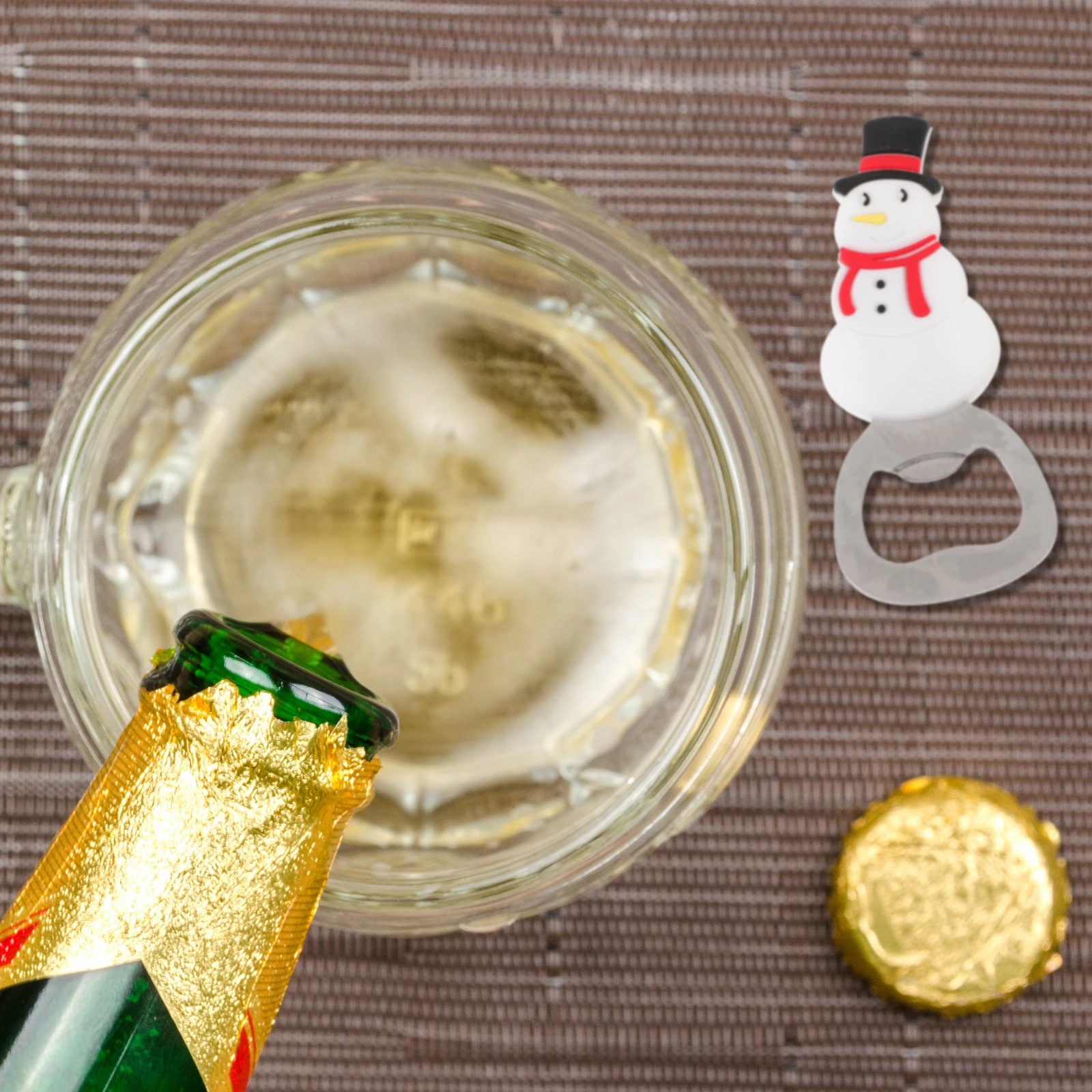 

Beer Bottle Opener Snowman Corkscrew Favors Openers Party Stainless Steel White Manual Kitchen Metal