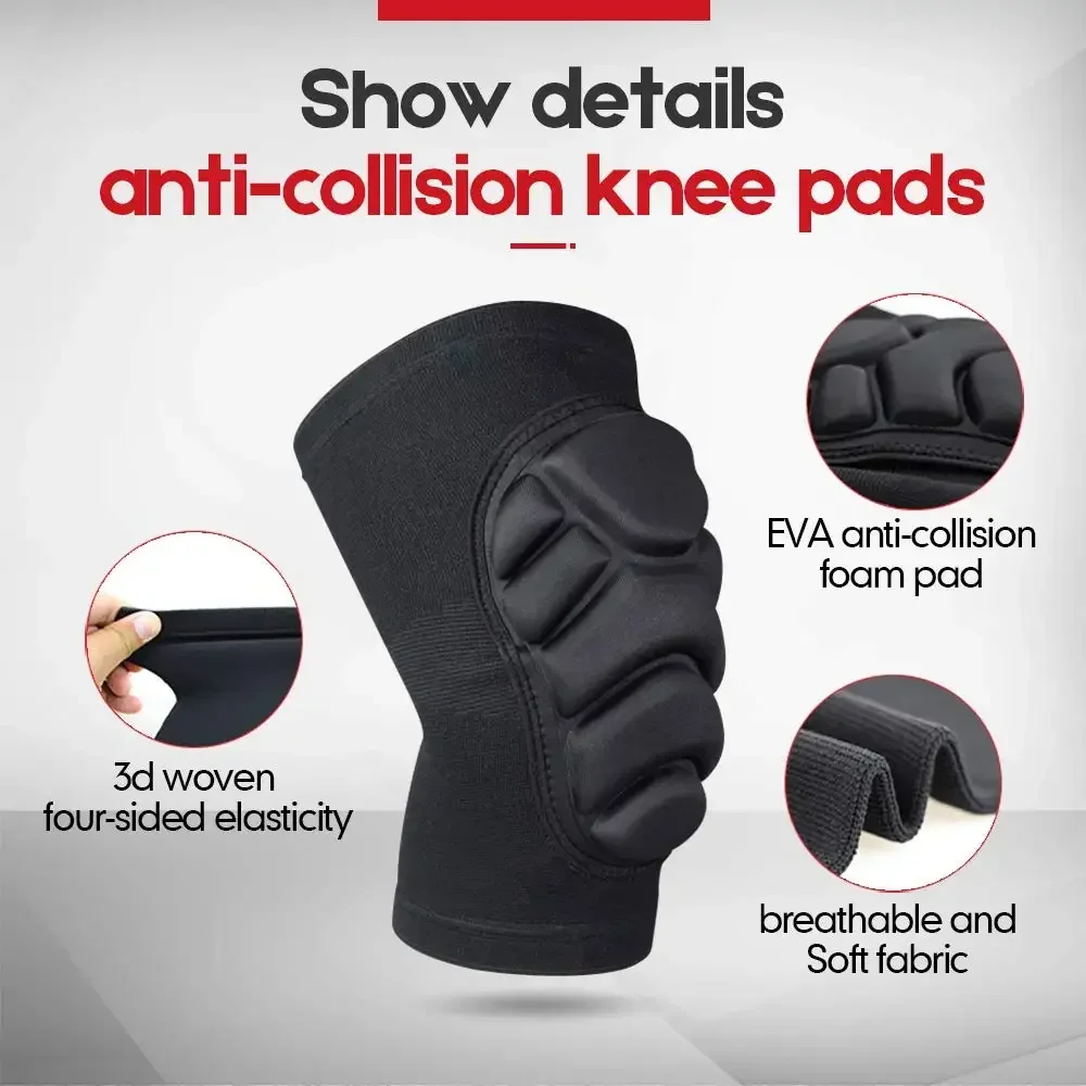 1Pair Elbow Knee Pads Brace Support for Gardening,Construction Work - Anti Slip Collision Avoidance Kneepads with Thick EVA Foam