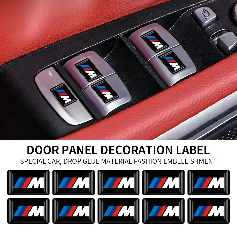عجلة القيادة شعار Autocollants صب Roues M شعار BMW E46 E39 F30 E38 E90 E60 E36 F30 F20 g10 g20 g30 X1 X3 X5 X6 اكسسوارات