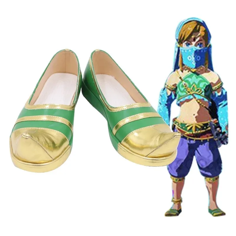 

Игра Zelda Link, обувь для косплея, женские наряды, ботинки для ролевых игр, поддержка настройки