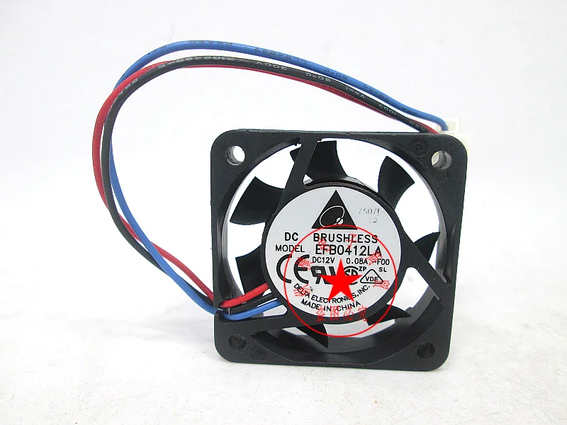 3-проводной серверный Вентилятор охлаждения Delta Electronics EFB0412LA F00 DC 12 В 0,08 а 40x40x10 мм