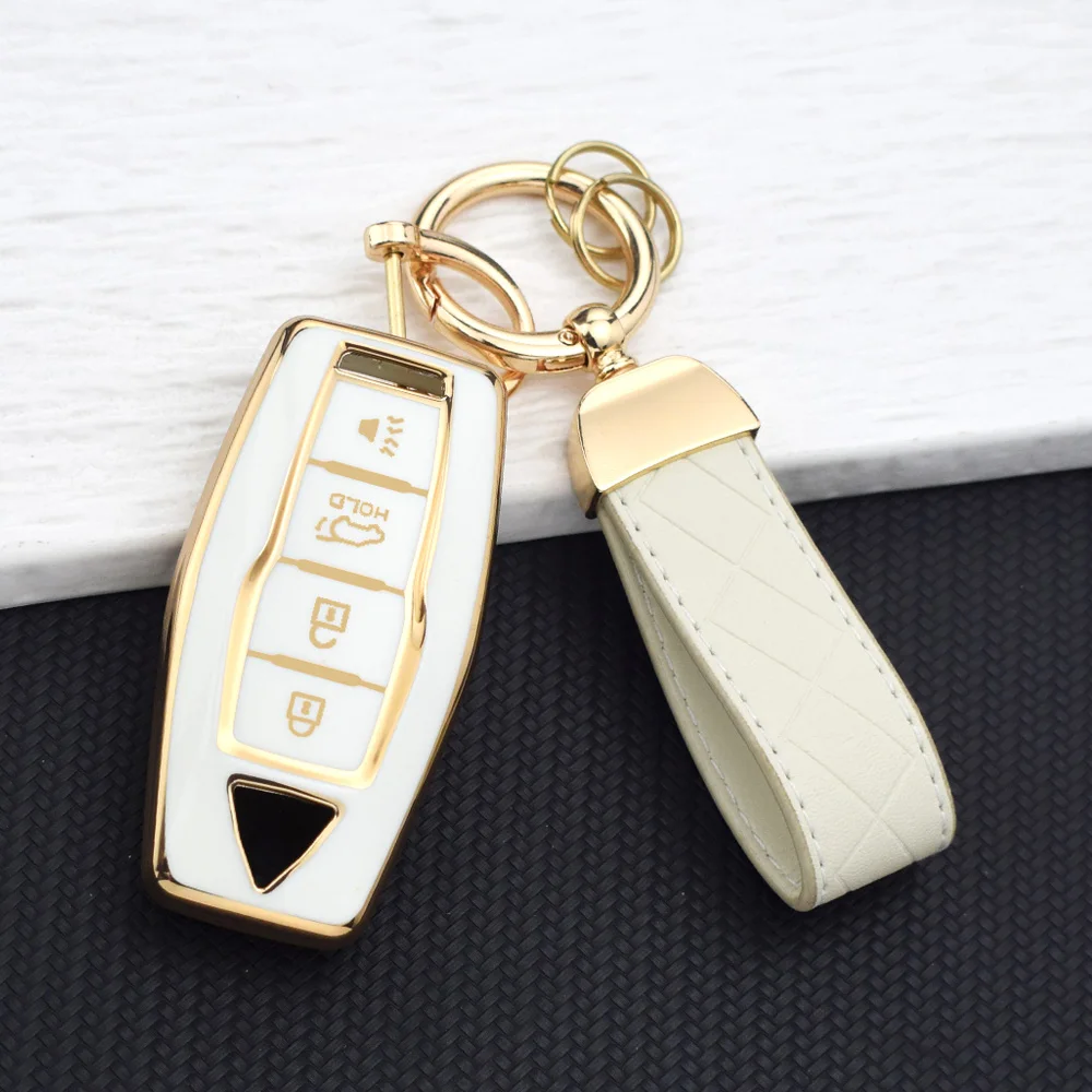 4 Buttons TPU Car Key Cover Case Fob for Mitsubishi Outlander 2021 - 2026 Remote Protector Auto Shell Holder Accessories