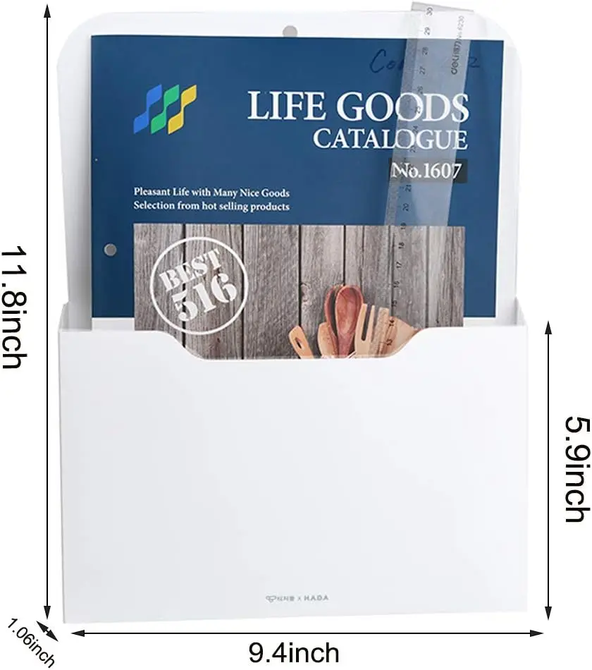Magnetic Paper Holder for Refrigerator, File Cabinet, Office Supplies, A4 Size, 1 Pack view 2