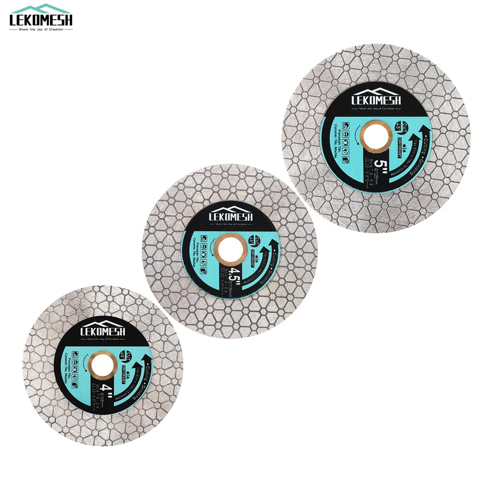 

LEKOMESH 2/3/5pcs 115/125mm Diamond Saw Blade Double Side Saw Cutting Blades For Ceramic Porcelain Tile Marble Cutting Discs