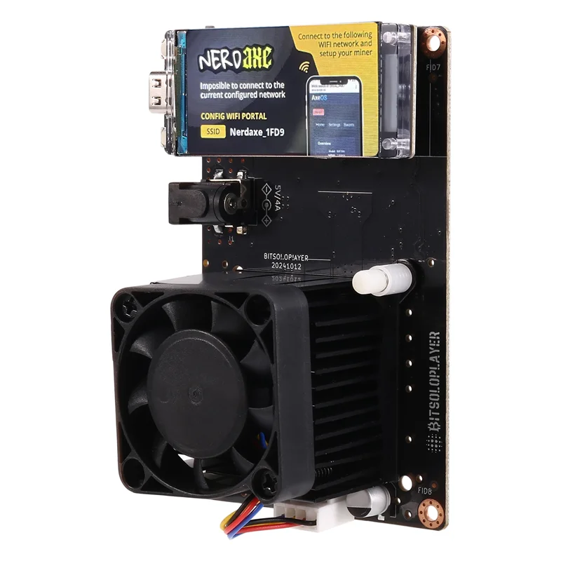 Профессиональный майнер Nerdaxe Nerdminer Bitaxe 500Gh/S Solo Lottery BTC Miner BM1366 ASIC Chip Лотерейный майнер AU PLUG