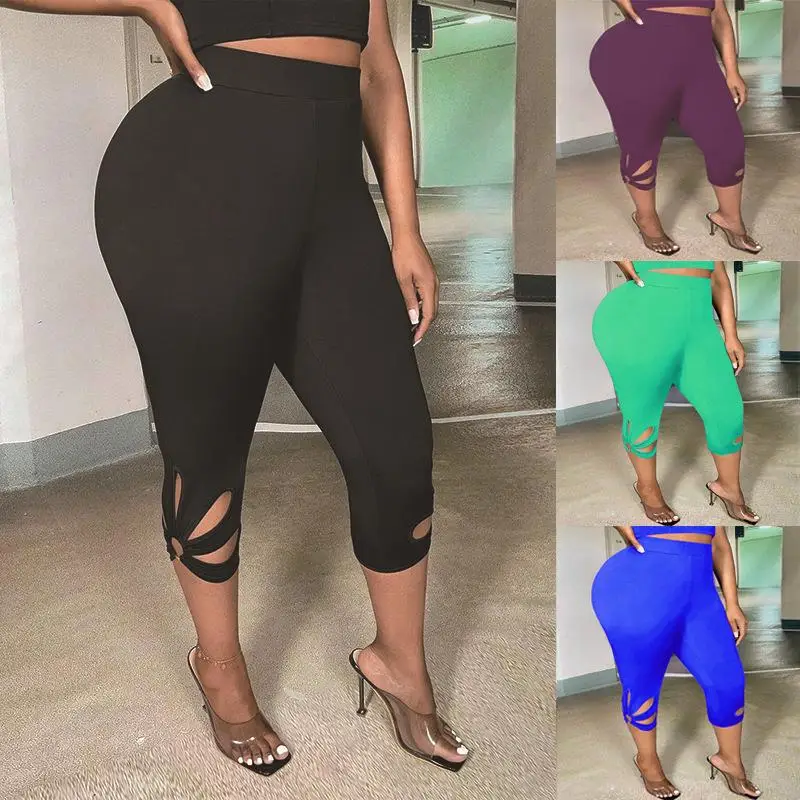 

Ladies Hollowed out Oversized Pants Sports Yoga Seven/Nine Points Pants Other Material 00% Spring 2023 No Brand Registered T...