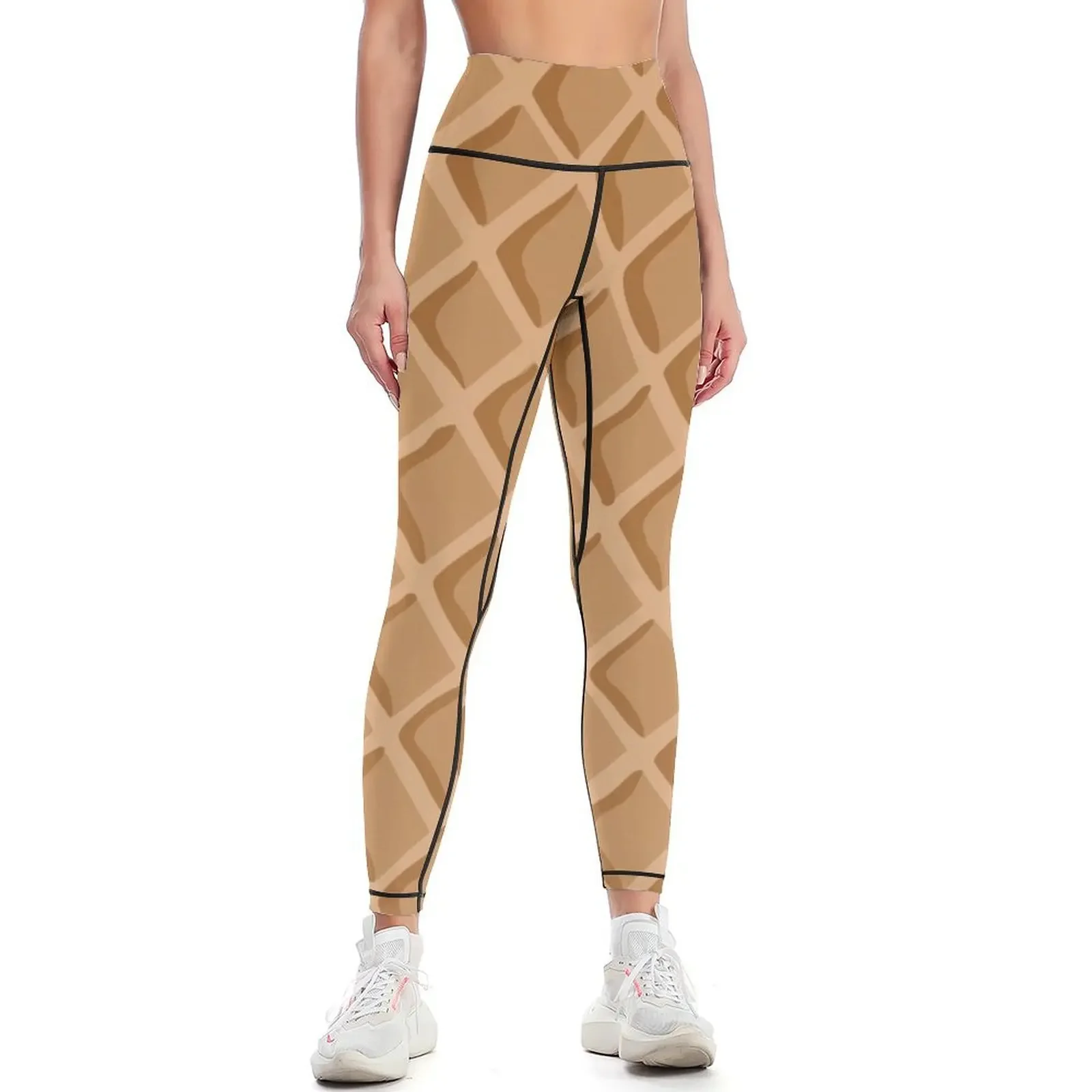 

Icecream Waffle Cone Leggings joggers for Women's high waist legging gym Womens Leggings