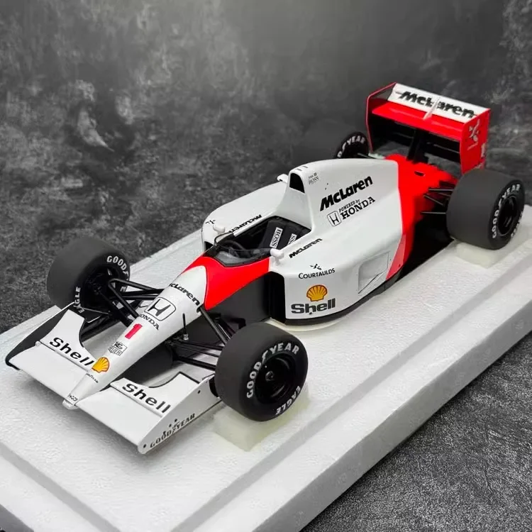 AUTOart Car Model 1/18 Honda McLaren F1 McLaren MP4/6 1991 Senna Motors Simulation Cars Model Boy Collection Birthday Gift