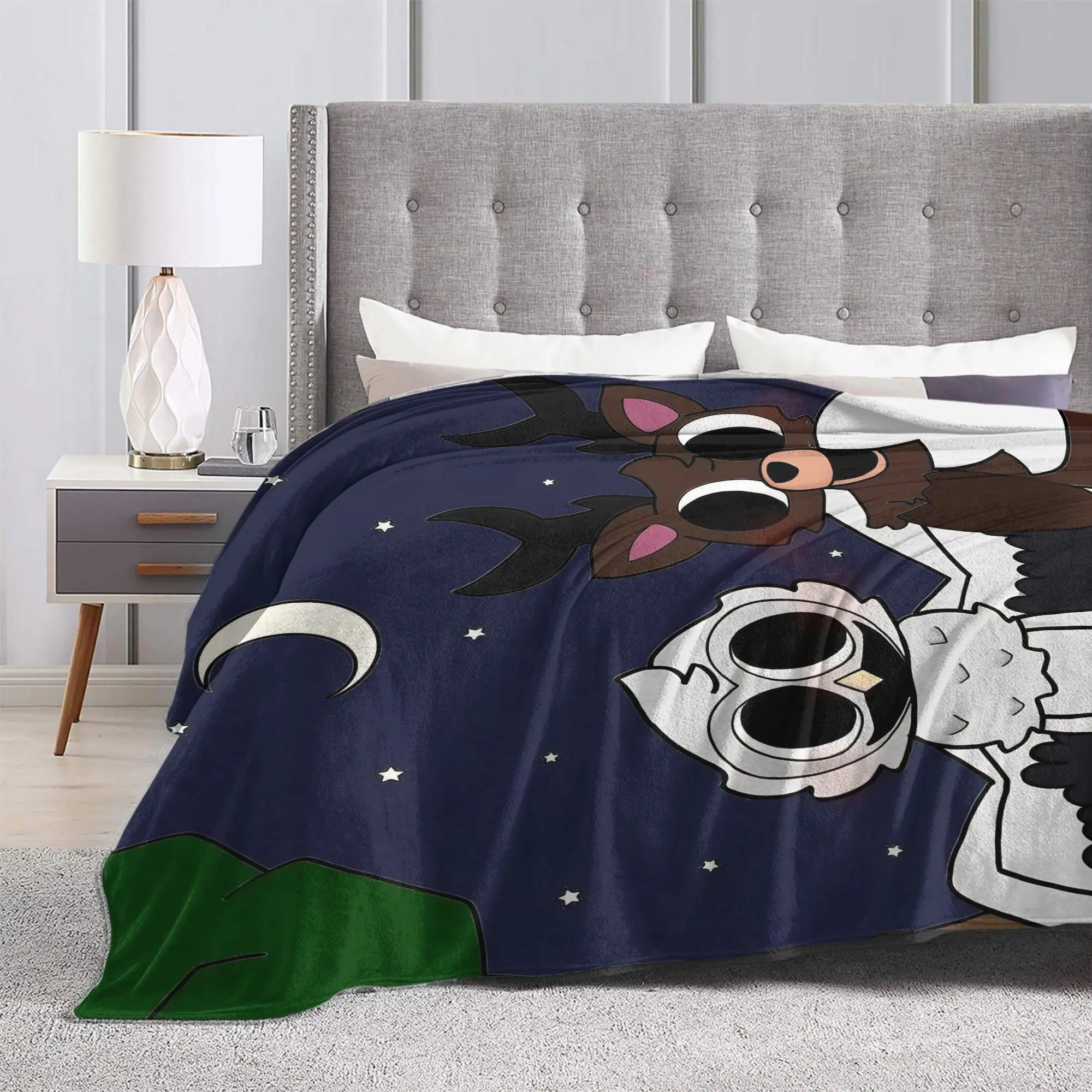 99 Nights in the Forest Blanket Survival Horror Games Plush Vintage Breathable Throw Blankets for Home Textile Decor