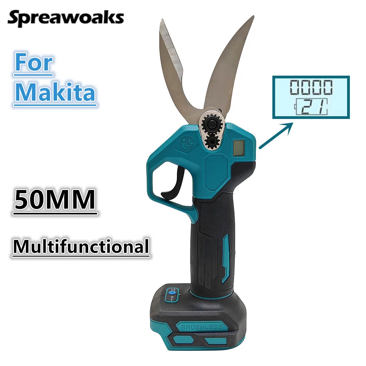 Brushless Electric Scissor 50mm Multifunctional Bone Meat Shear Kitchen Pruner Vegetable Scissors Tools For Makita 18V Battery