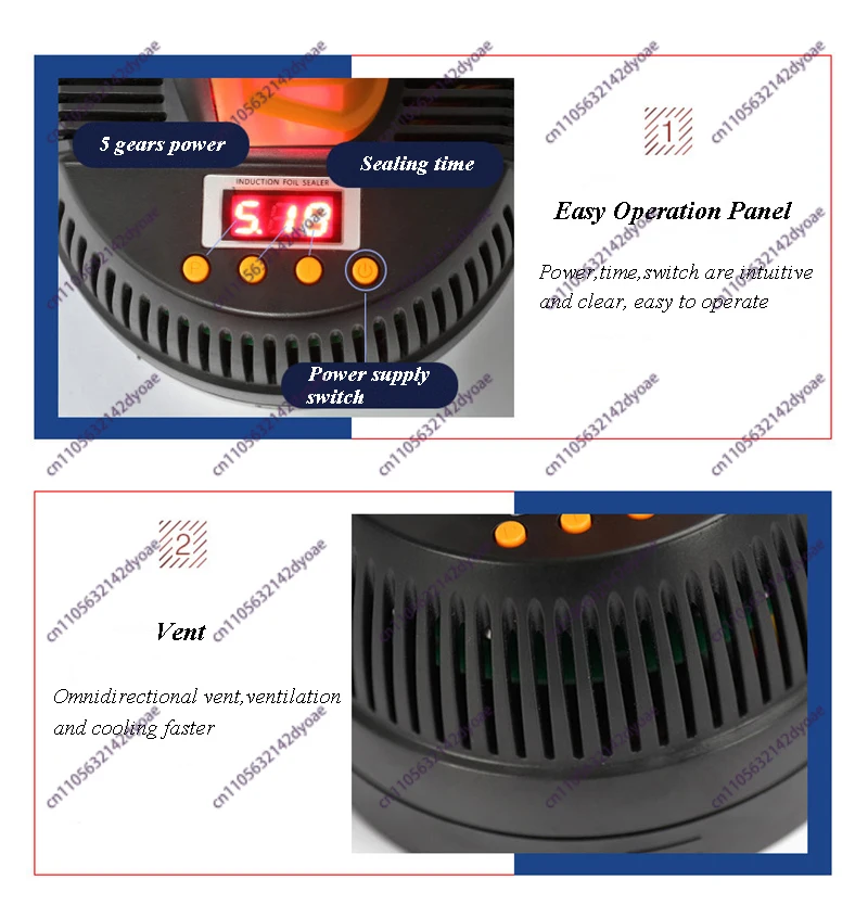 2026 20-100mm Electromagnetic induction bottle sealing machine aluminum foil capper Medical Plastic Bottle Cap Sealer DL-800A