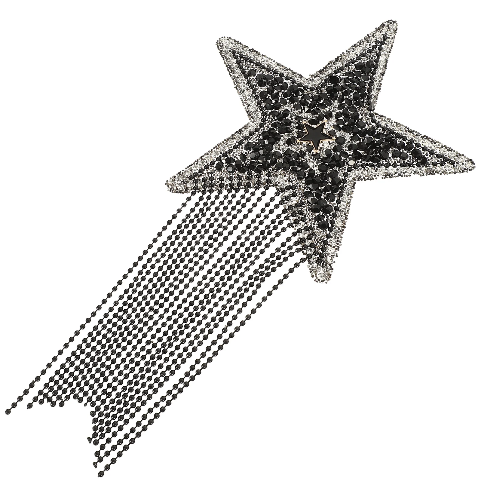 

Rhinestone Star Shaped Applique Iron on Patch for Clothes Bag Headband DIY Decoration Bling Clothing Accessories