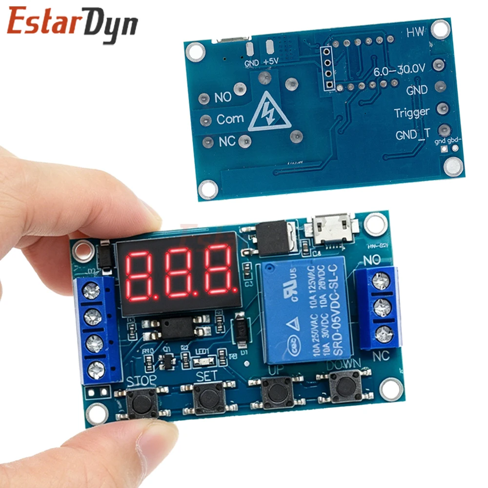 

Estardyn 6-30V Relay Module Switch Trigger Time Delay Circuit Timer Cycle Adjustable 828 Promotion