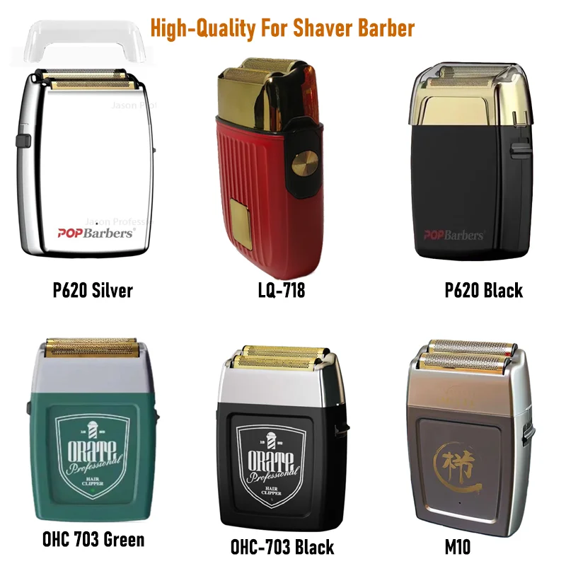 High-Quality Barber Shaver Shaper Electric Shaver Beard USB Electric Razor For Oil Head Shaving Machine Push White,11000RPM