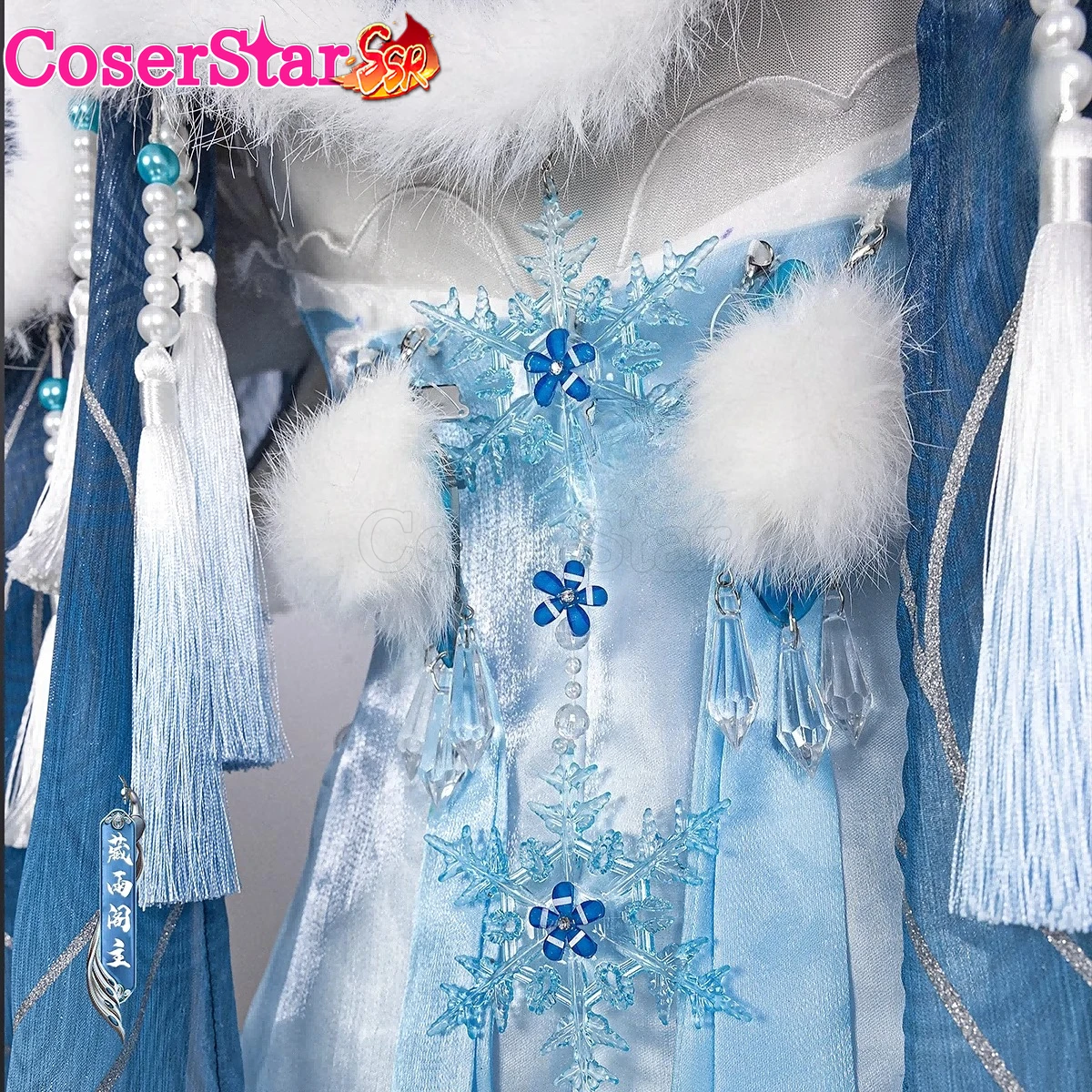 CoserStar-SSR Naraka: Bladepoint Justina Cosplay Gu Justina Gu Cosplay Costume Outfit Halloween Party Role Play Wigs Shoes