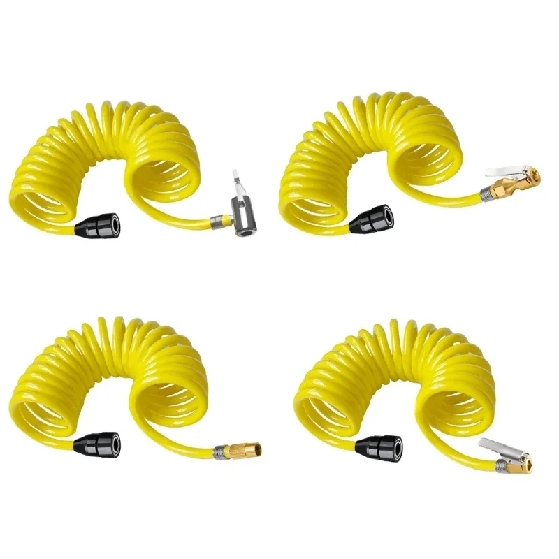 

Шланг воздушного компрессора для шин, универсальная удлинительная трубка для насоса, гибкий разъем для накачивания воздуха, сменный шланг для накачивания 3/5 м