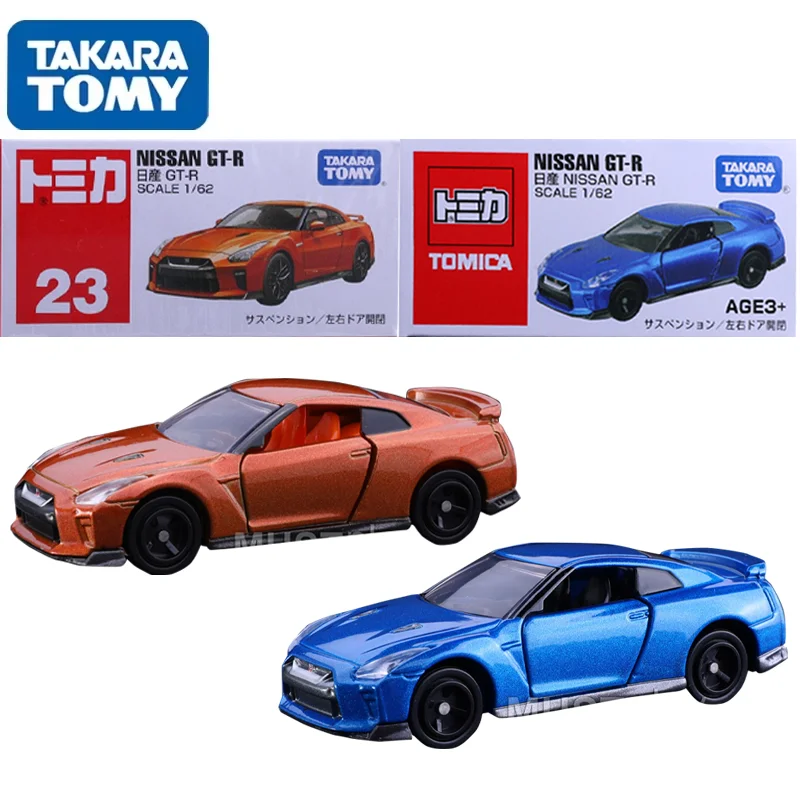 TAKARA TOMY Tomica 1/62 NO.23 Nissan GT-R R35 Mini Diecast Alloy Model Car Toy Metal Gifts for Children Boys