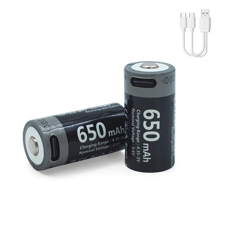 

MATOV 16340 3.7V 650mAh CR123A USB Li-ion Rechargeable Battery for Olympus U1 U2 Fujifilm FinePix S1 Pro Canon EOS 30 EOS 7