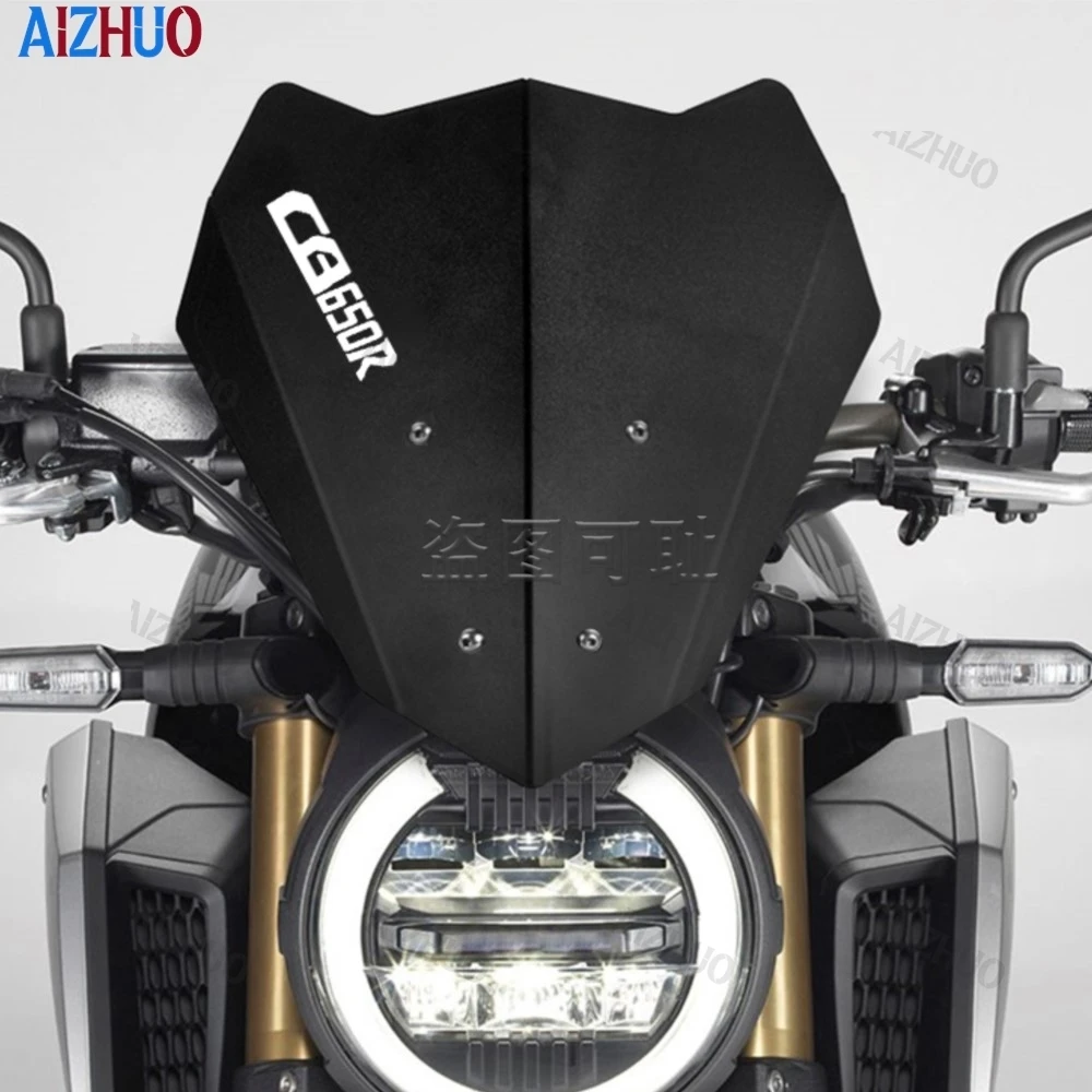 

Motorcycle Front Windscreen Wind Deflector Windshield Upper Cover For HONDA CB650R CB 650R CB650 R 2018 2019 2020 2021 2022 2023