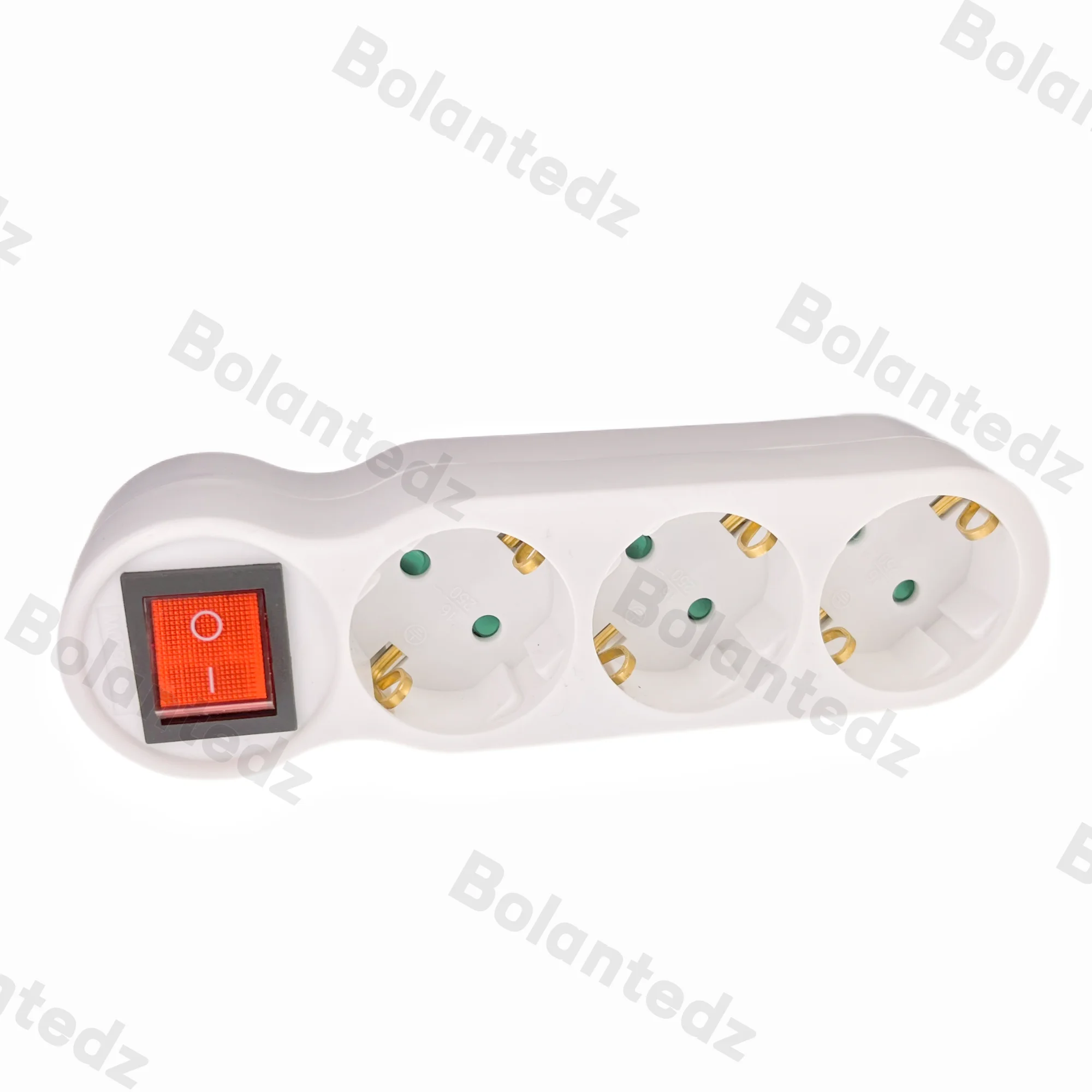 Drop Ship&Wholesale 16A European Type Conversion Plug 1 TO 3 Way EU Standard Power Adapter Socket Mar28