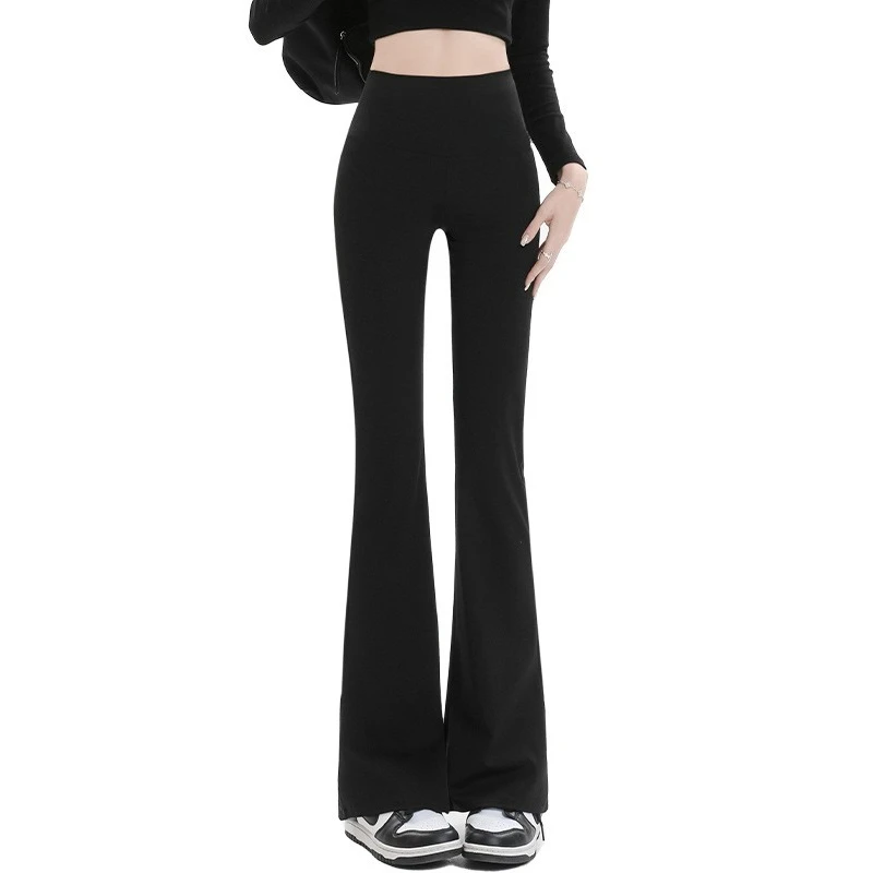 Women's Fall Winter High Waisted Slimming Flared Leggings Shark Pants Gym Ourdoor Workout Fashion Casual Yoga Shark Pants