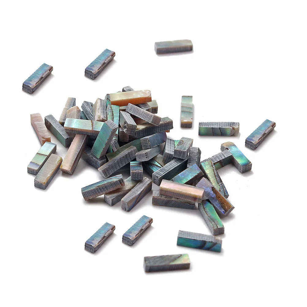 

10Pcs Guitar Fingerboard Thick Natural Green Abalone Shell DIY Decoration Dot Suitable for Guitar Fingerboard