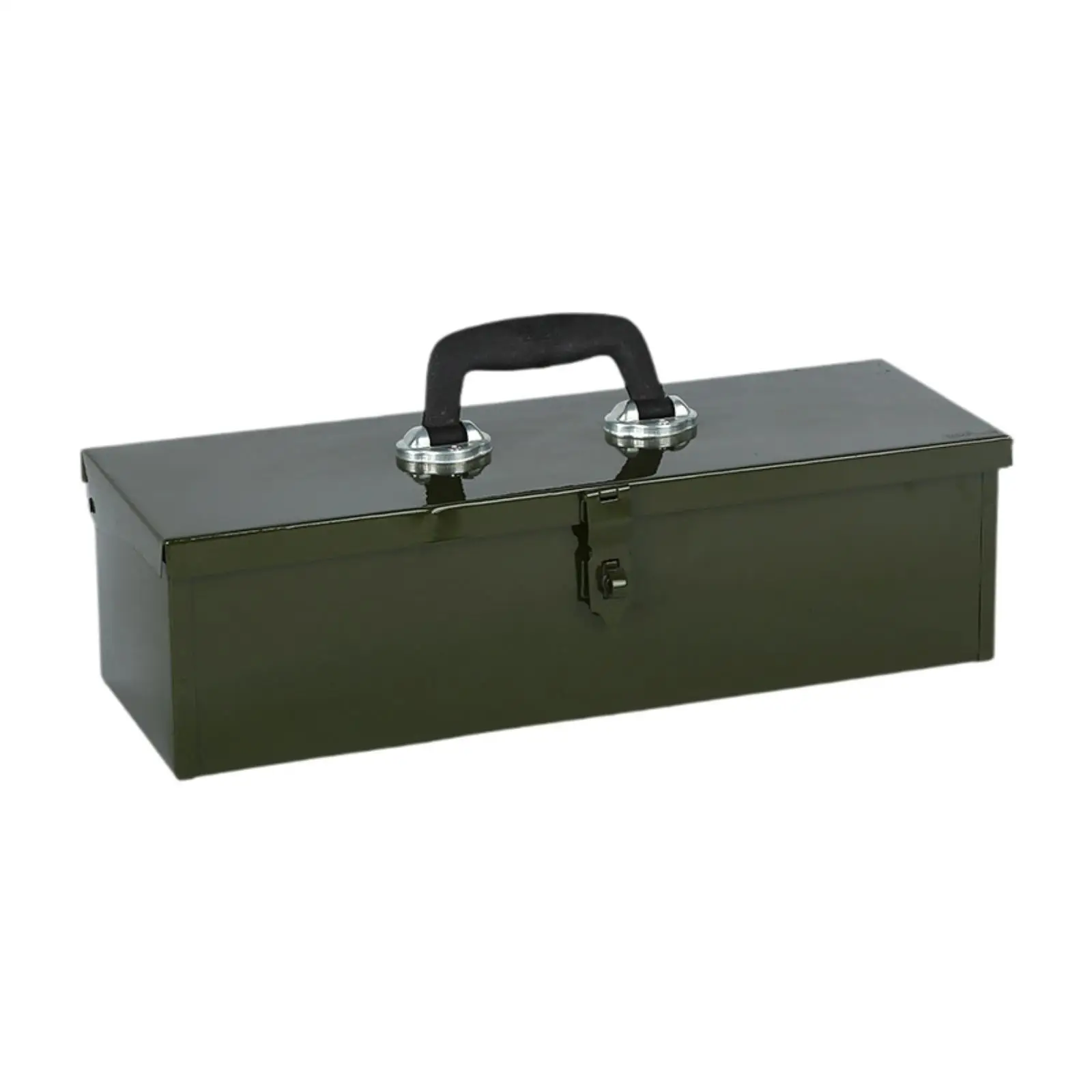 Portable Metal Tool Box with Latch Closure with Top Handle for Mechanic