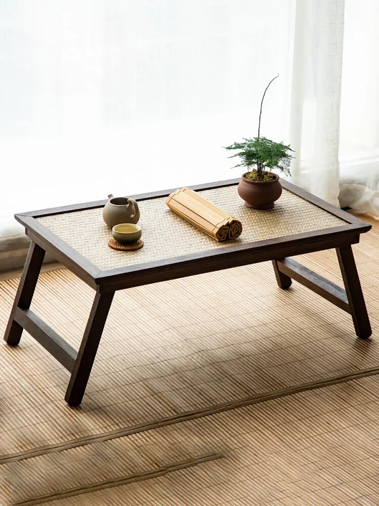 household folding kang table, window sill, low table bay window, small coffee table,