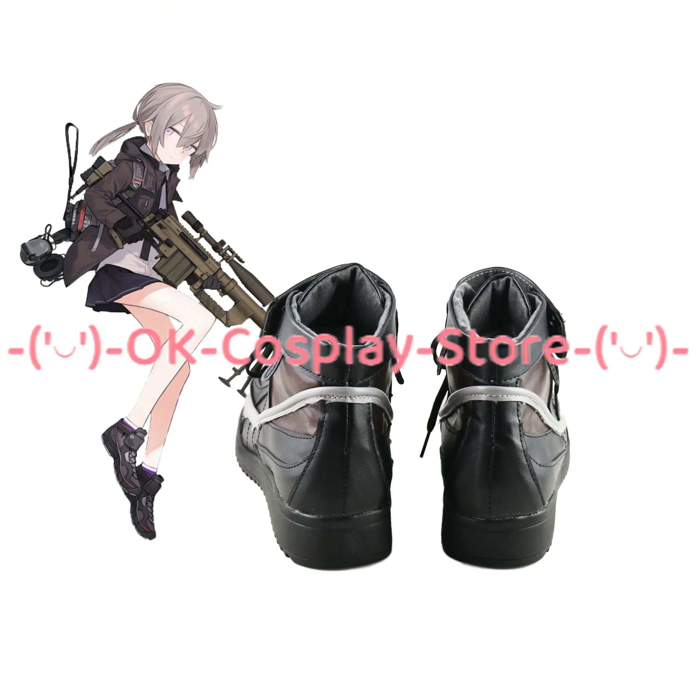 [Personalizzato] Ragazze Frontline M200 Scarpe Cosplay Gioco Anime Gioco di ruolo Puntelli Halloween Carnevale Festa Festa Stivali in pelle PU