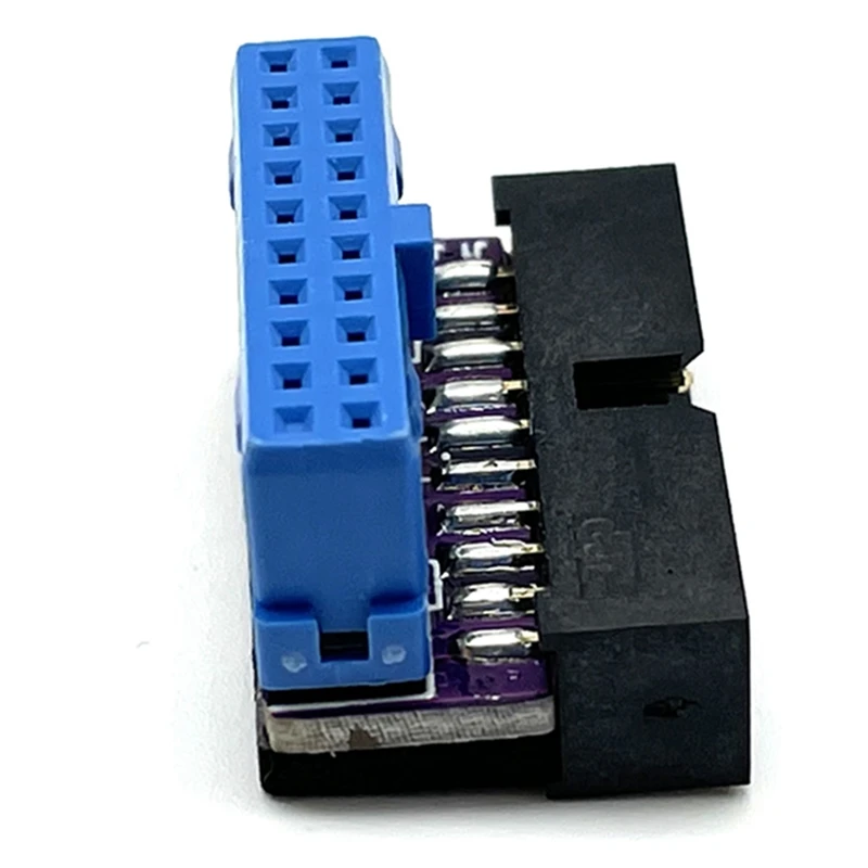 Macho para Adaptador de Extensão Feminino, Up Down Angled, USB 3.0, 20Pin, 90 Graus, Motherboard Mainboard, 5 pcs