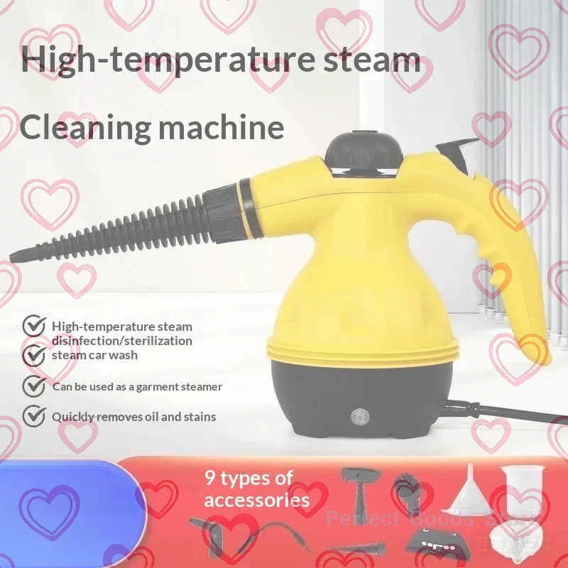 

Набор из 1000-ваттного высокотемпературного пароочистителя объемом 350 мл для чистки кухонных вытяжек, аксессуары для чистящих инструментов, запчасти для моек высокого давления