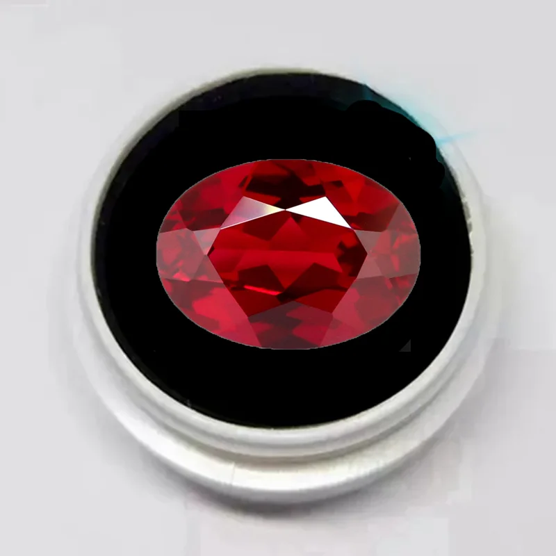 

Ruby Gem Oval Cut Loose Gems VVS Pigeon's Blood Ruby For Collecting And Jewelry Making Stone