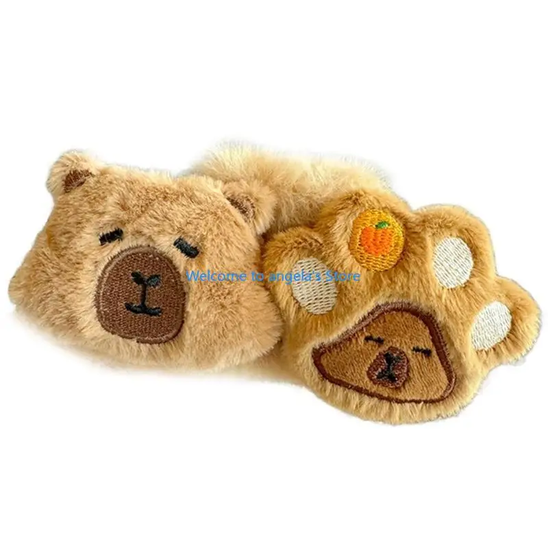 

X4YC Capybara Anime Hair Claw Headpiece for Party Stage Birthday Face Wash Hairbands Stage Headwear Photo Props