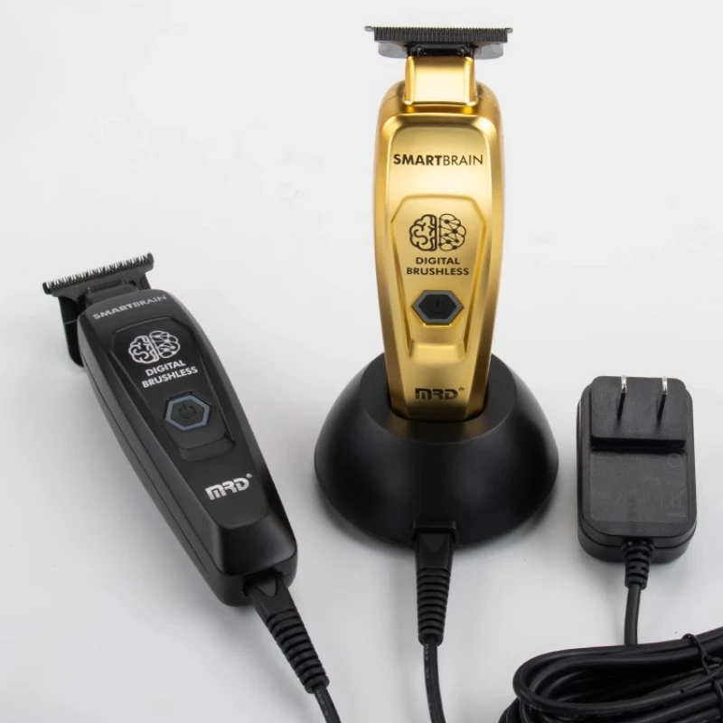 Машинка для стрижки волос MRD, профессиональная GMT-90-4, умный триммер для мозга, высокоскоростная гравировка, мужской цельнометаллический корпус, лезвие DLC 440C