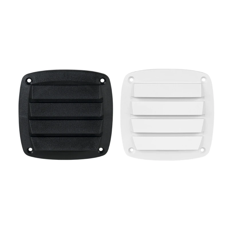 

Air Outlet Louver 5x5inch Ventilation Ducting Louver Cover for Trailer Side Wall Roof Cabin Compartment Easy to Install