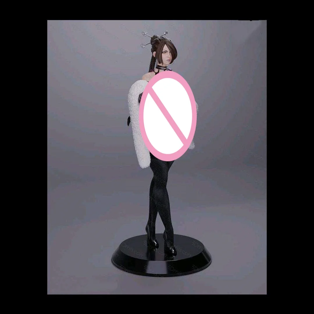 Figurine en résine à assembler, échelle 1/24, 80mm de hauteur, Kit de modèles, le gardien de la beauté dodue, Nsfw, deux versions, jouet non peint non assemblé