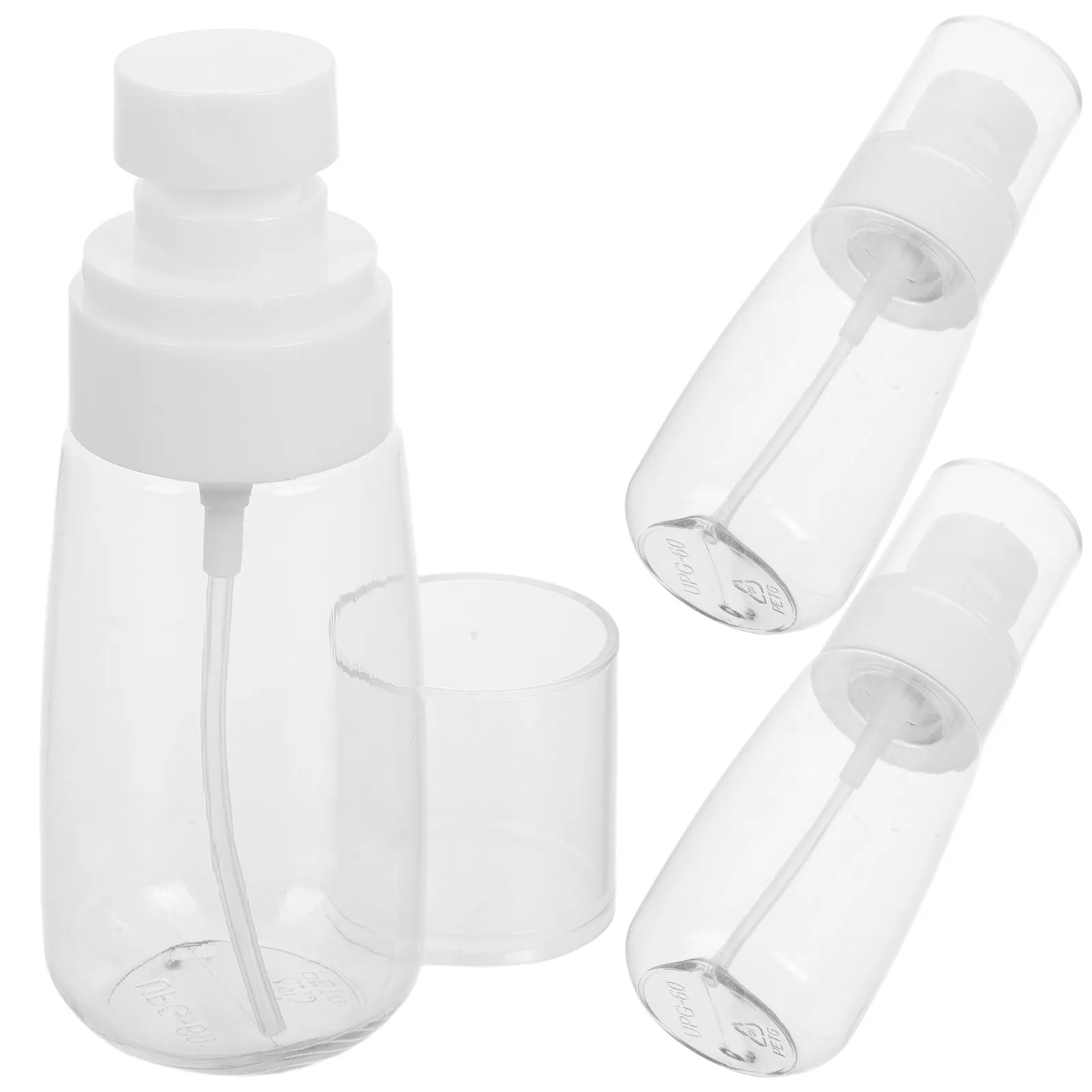 3Pcs Lightweight Refillable Spray Bottle Continuous Mist for Travel Skin Care Toner Alcohol Perfume Face Hair Beauty Liquid