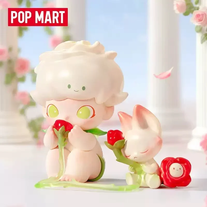 

POP MART DIMOO Фигурка Шепот розы, ограниченная глухая коробка, загадочная коробка, сумка для догадок, игрушки, кукла, коллекция настольных украшений
