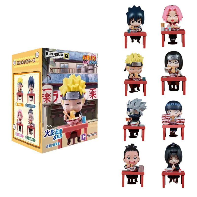 Nuevo en Stock, Venta Caliente, Bandai Naruto Breeze Ramen Lamian Noodles, Caja Sorpresa Temática, Adorno Hecho a Mano, Regalo, Juguetes Modelo Naruto Sasuke