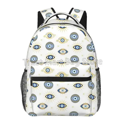 Evil Eye Backpack Bookbags Laptop Backpack for Boys Girls Teens College Backpack Lightweight Water Resistant Travel Bookbag