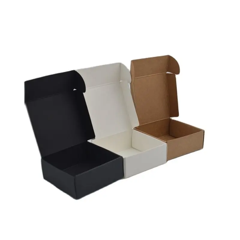 

50 / 100 / 200 pcs Blank Mini Kraft Cardboard Box Customizable Mailer For Candy Soap Small Item Packaging