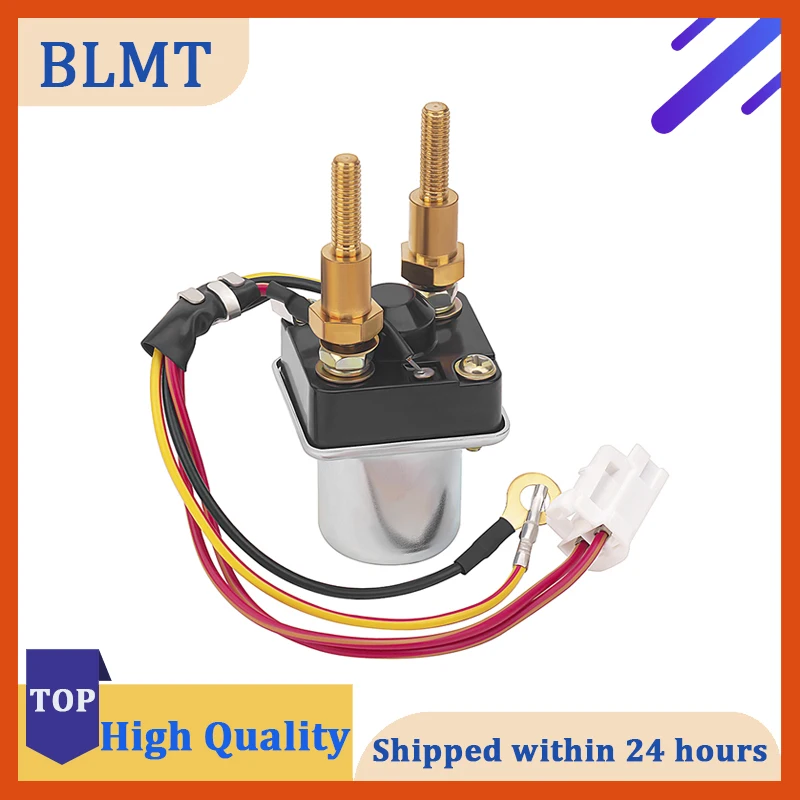Starter Relay Solenoid for KAWASAKI PWC JS300 JS 300 1986-1990 / JS300 SX 1987-1991 4-wire long bolts