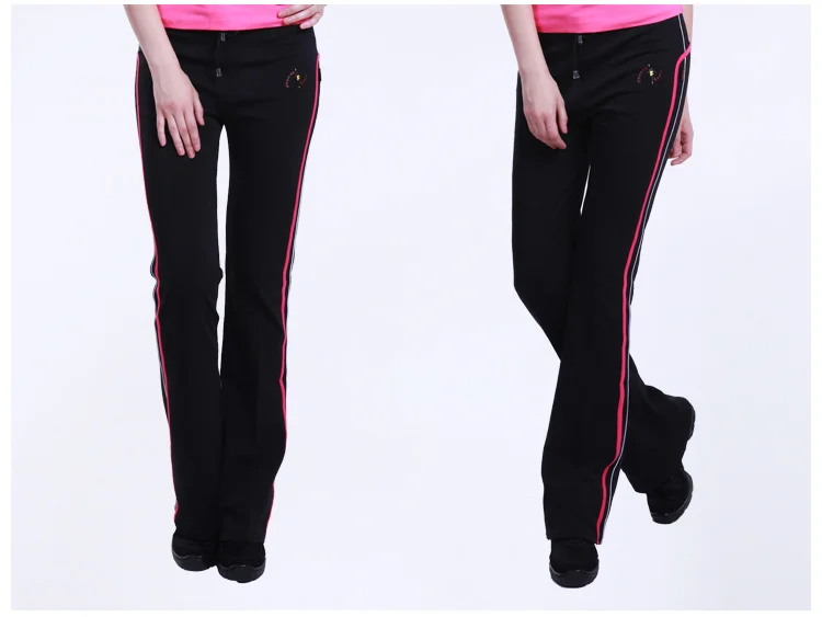 Длинные брюки для тренировок Fitn, женские брюки для кадриль, гимнастики, весенне-осенние красивые женские брюки для танцев